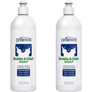 image:imageDr Browns Bottle amp Dish Soap Baby  PlantDerived  FragranceFree  16 fl oz  3 Pack16 Fl Oz Pack of 2
