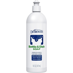 image:imageDr Browns Bottle amp Dish Soap Baby  PlantDerived  FragranceFree  16 fl oz  3 Pack16 Fl Oz Pack of 6